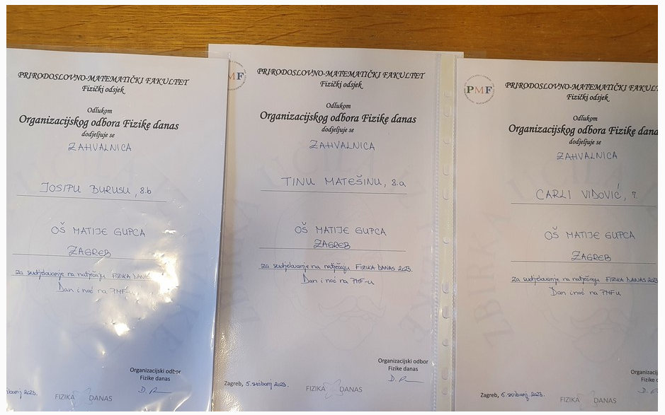 Nagradni natječaj Fizika danas