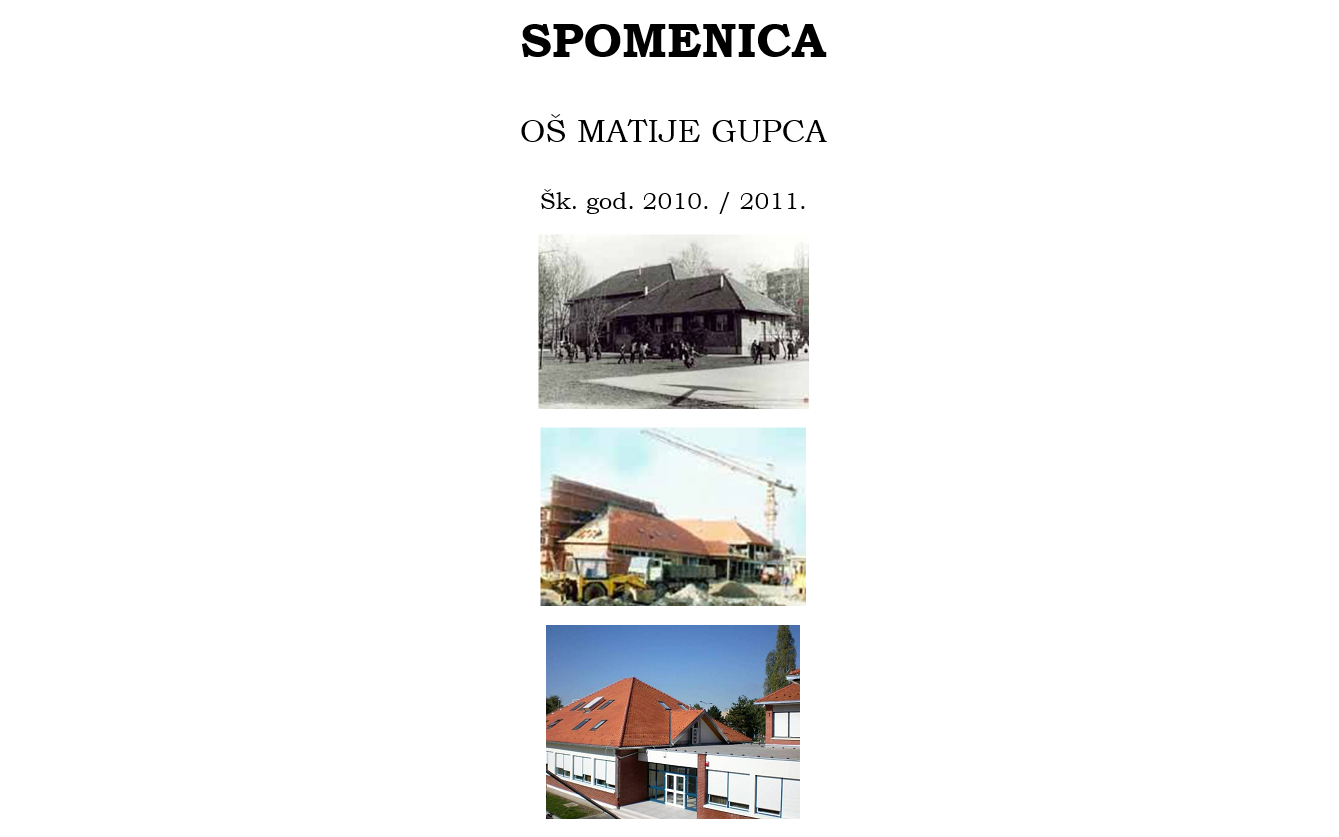 Spomenica 2010./2011.